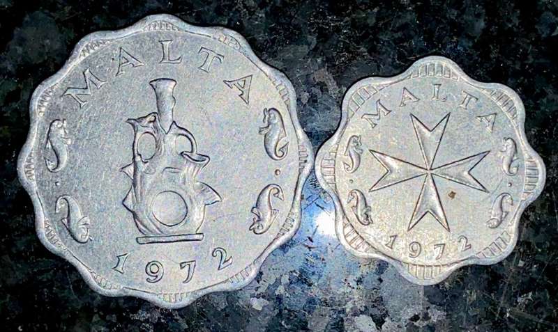MALTA SET 5 MILS & 2 MILS 1972 (1 BID TAKES ALL)