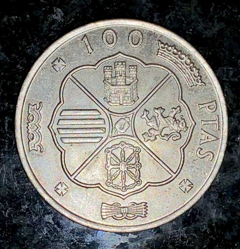 SPAIN SILVER 100 PESETAS 1966 SILVER 80%