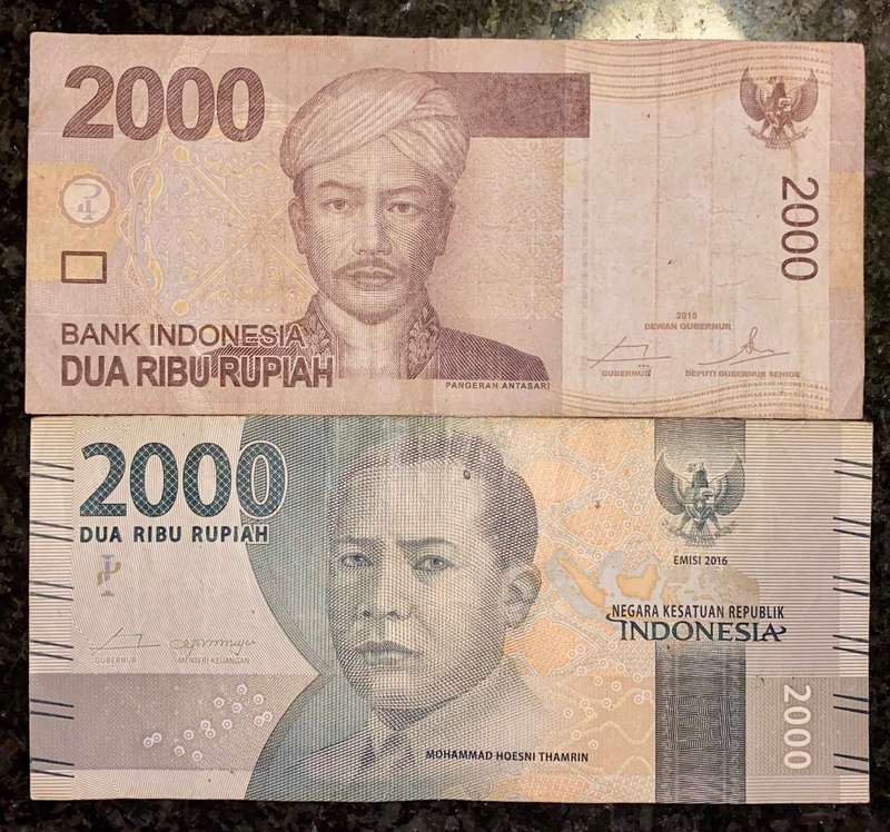 INDONESIA SET 2000 RUPIAH 2015 & 2016(1 BID TAKES ALL)