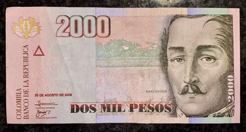 COLOMBIA 2000 PESOS 2009