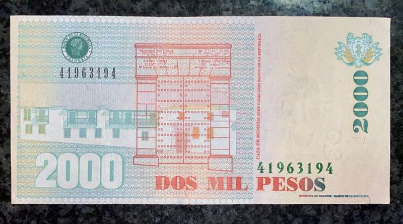 COLOMBIA 2000 PESOS 2009