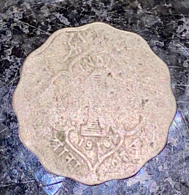 INDIA 1 ANNA 1916