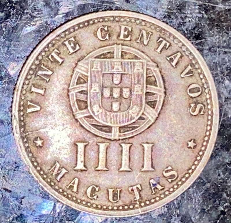 ANGOLA 20 CENTAVOS 1927