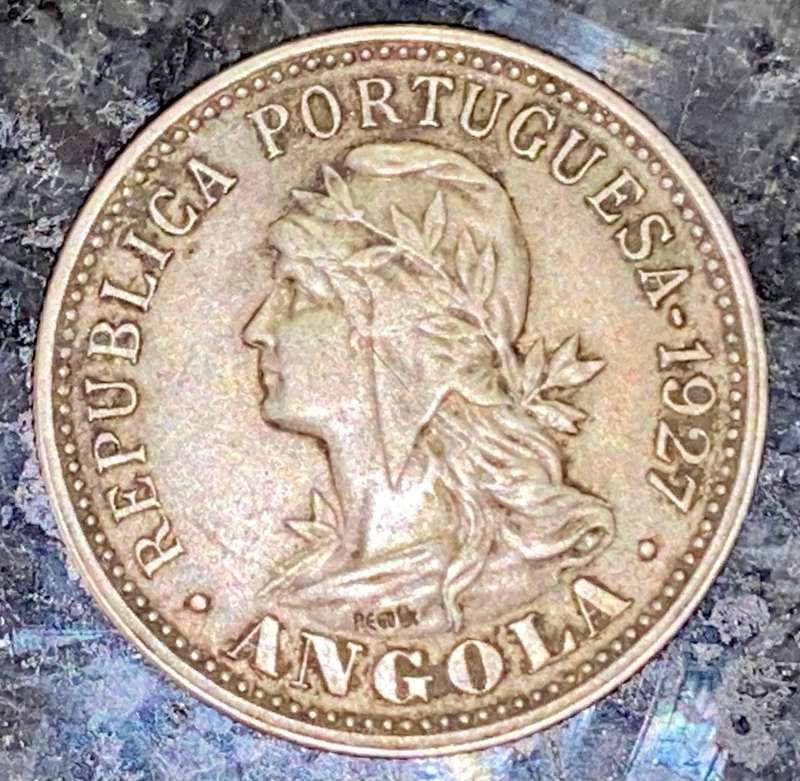 ANGOLA 20 CENTAVOS 1927