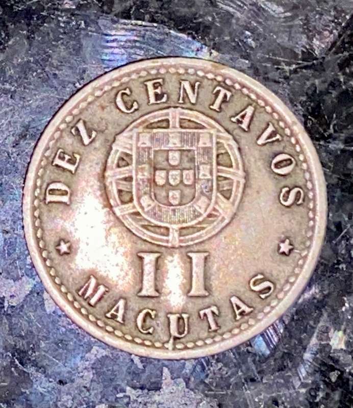 ANGOLA 10 CENTAVOS 1927