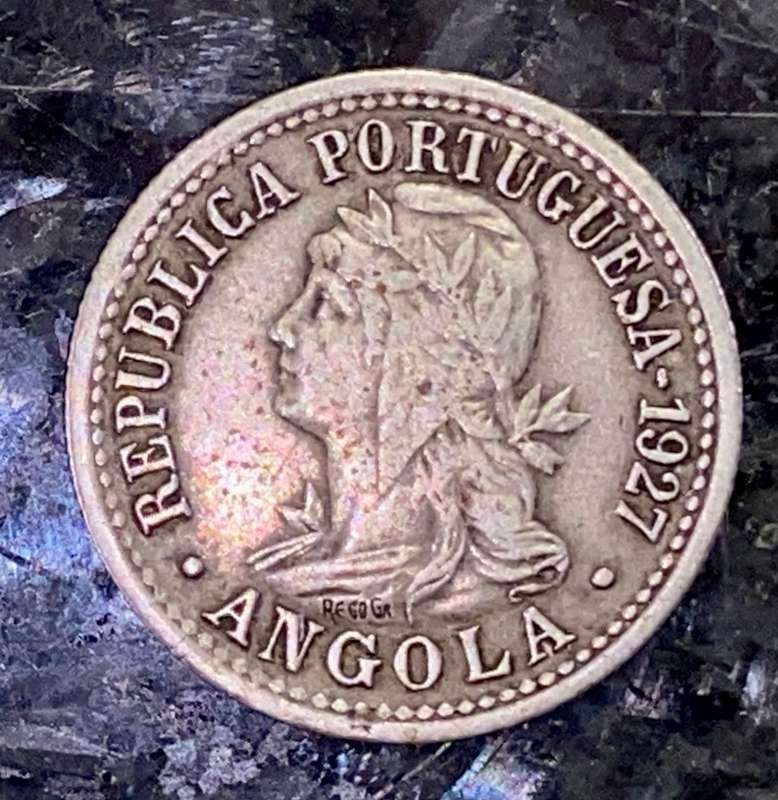 ANGOLA 10 CENTAVOS 1927