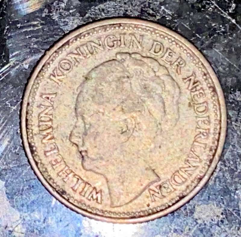 NETHERLANDS SILVER 25 CENT 1916