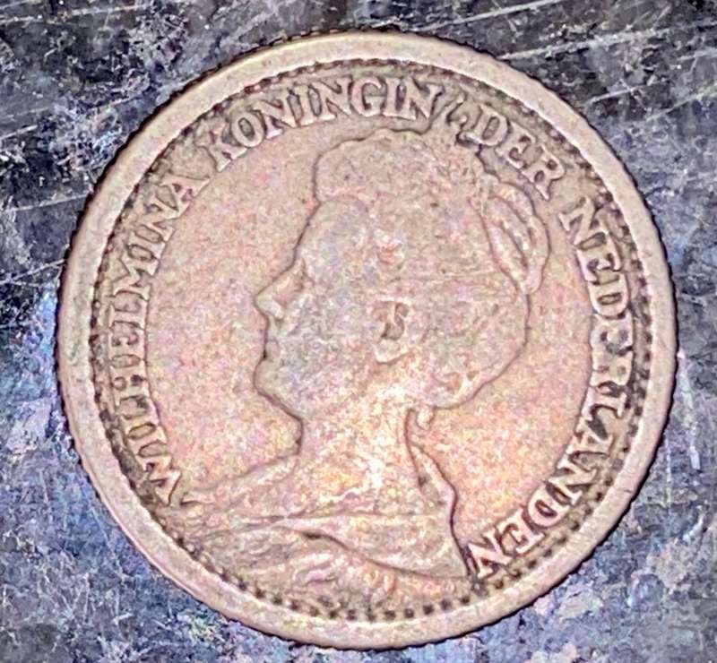 NETHERLANDS SILVER 10 CENT 1911