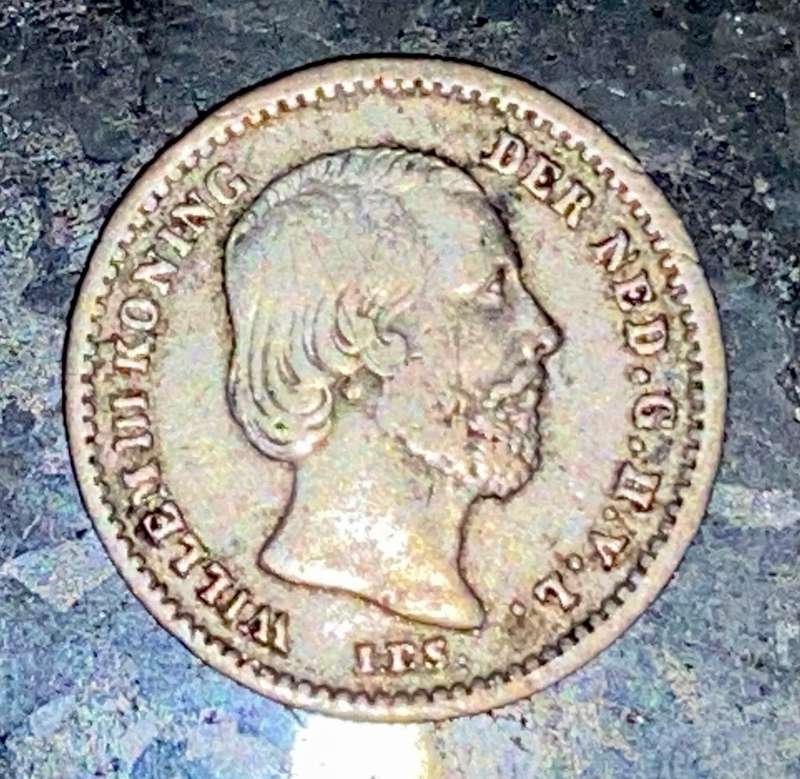 NETHERLANDS SILVER 5 CENT 1862