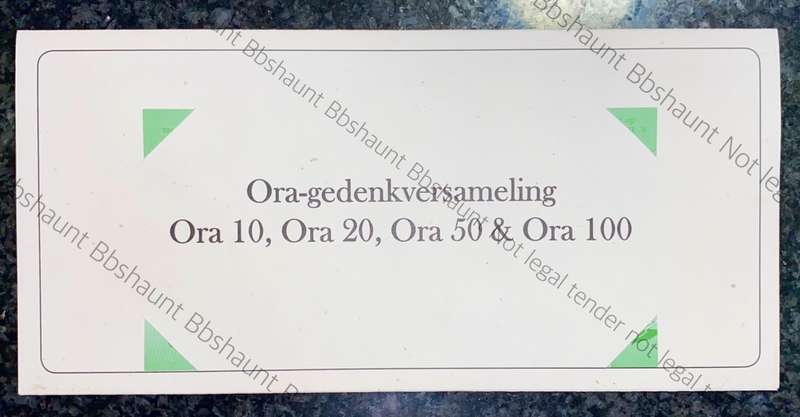 COMPLETE SET OF  LOW NUMBER 0195 -ORANIA ORA 100 ORA TO 10 ORA UNC IN ORIGINAL FOLDER(1 BID TAKES AL