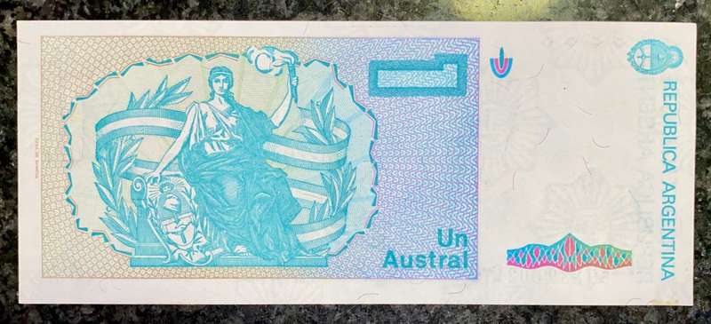 ARGENTINA 1 AUSTRAL UNC ND 1985