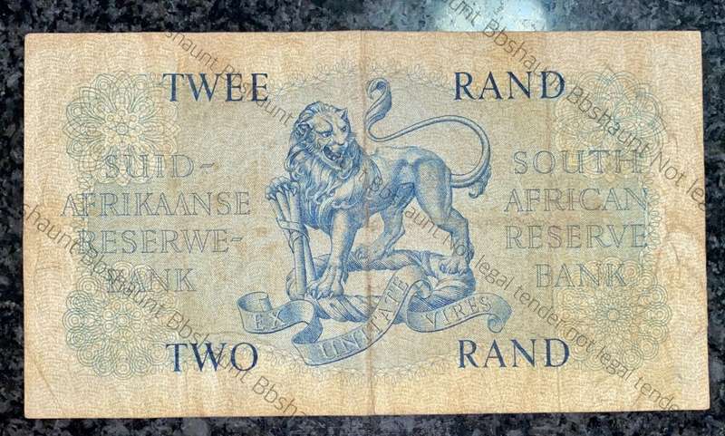 REPLACEMENT NOTE G RISSIK R2  -- Y2 -- VAN RIEBEECK WTM 1ST ISSUE 1962 E/A