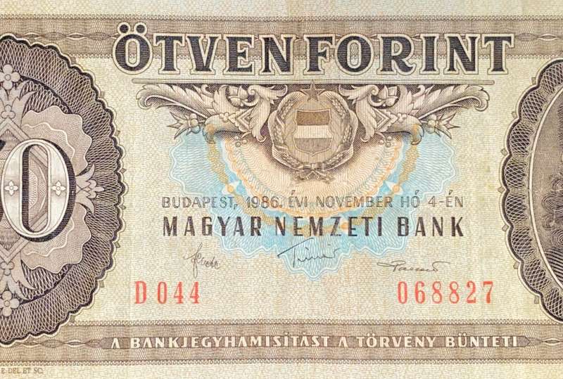 HUNGARY 50 FORINT 1986