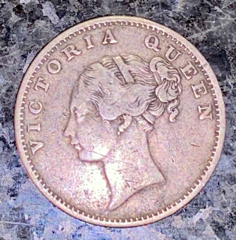 EAST INDIA COMPANY SILVER 1/2 RUPPE 1840