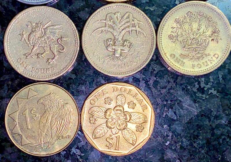 DOLLARS & POUNDS COLLECTION -- MEXICO -- UK -- AUSTRALIA -- SINGAPORE -- NEW ZEALAND (1 BID TAKES AL