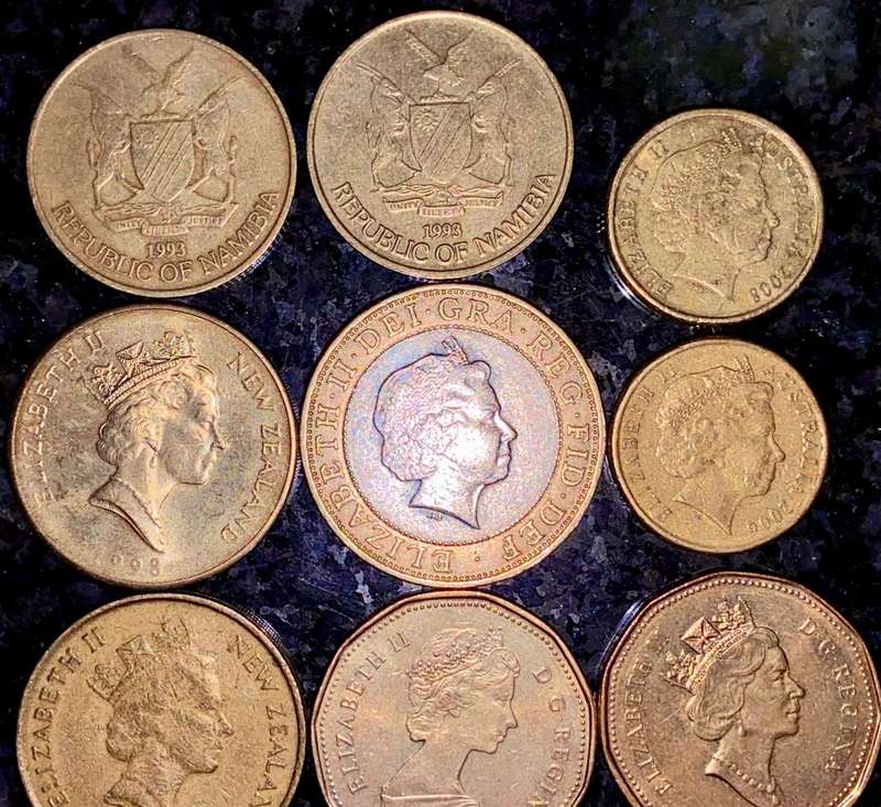 DOLLARS & POUNDS COLLECTION -- CANADA -- UK -- AUSTRALIA -- SINGAPORE -- NEW ZEALAND (1 BID TAKES AL