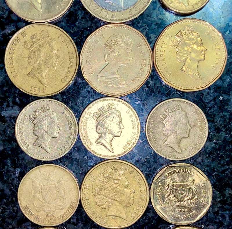 DOLLARS & POUNDS COLLECTION -- CANADA -- UK -- AUSTRALIA -- SINGAPORE -- NEW ZEALAND (1 BID TAKES AL