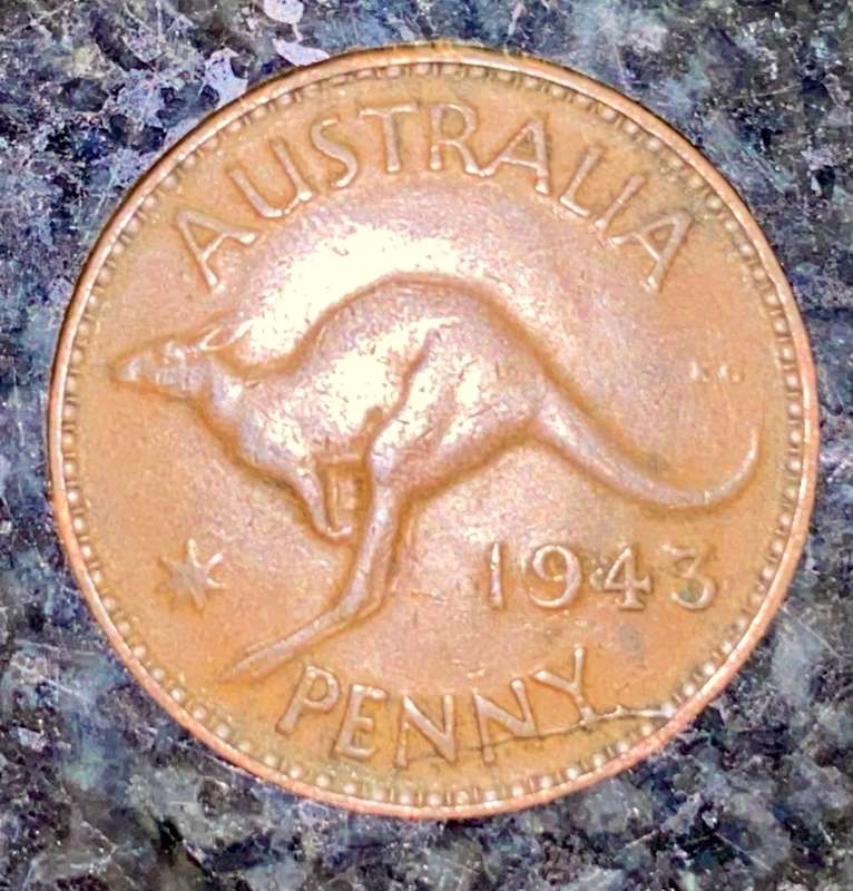 AUSTRALIA 1 PENNY 1943 WW2
