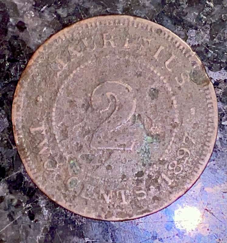 MAURITIUS 2 CENT 1897