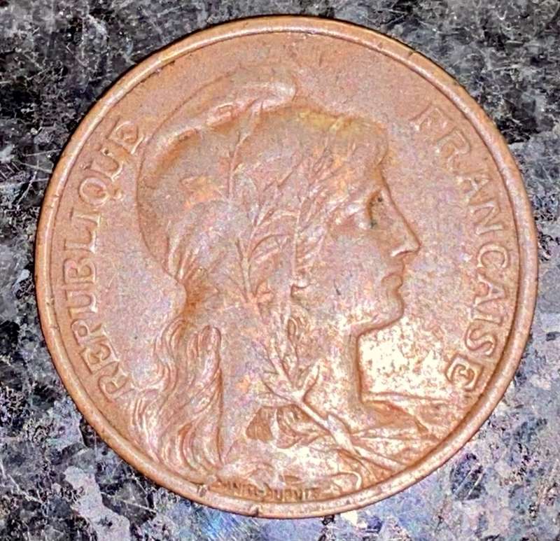 FRANCE 5 CENTIMES 1917