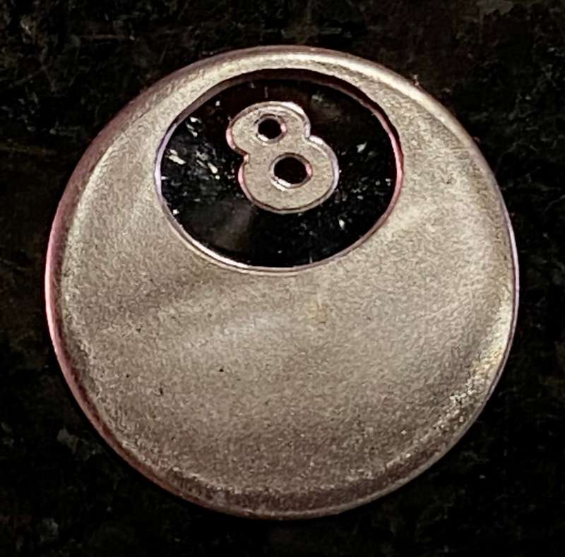 999 SILVER ROUNDS - EIGHT BALL - 1 GRAM FINE SILVER