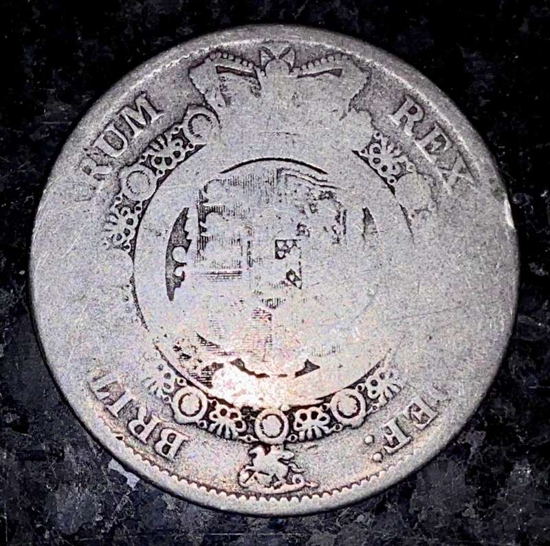 GREAT BRITAIN SILVER HALF CROWN 1817 SILVER 925