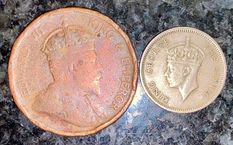 STRAIGHTS SETTLEMENT SET 1 CENT 1908 & 10 CENT 1949 (1 BID TAKES ALL)