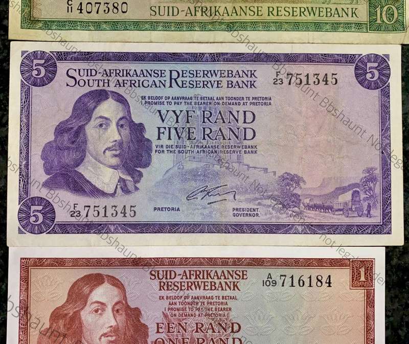 COMPLETE SET OF G.RISSIK R10 - C11, R5 - F23 & (R1 - A109 UNC) -- 2ND ISSUE 1966 (1 BID TAKES ALL)