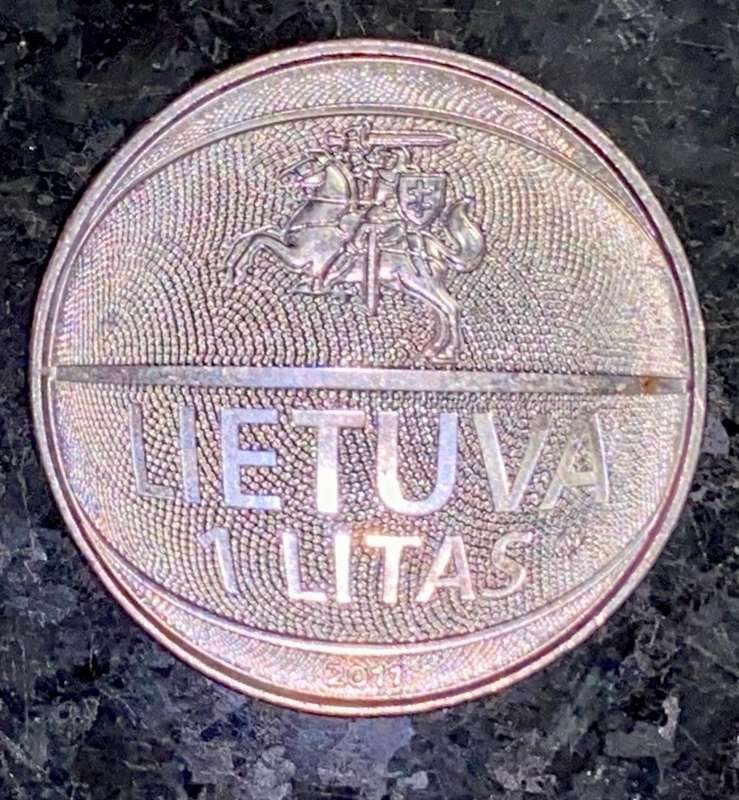 LITHUANIA 1 LITAS 2011