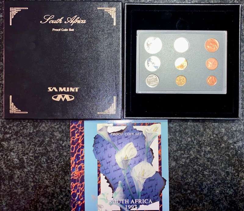 SOUTH AFRICA PROOF SET 1997