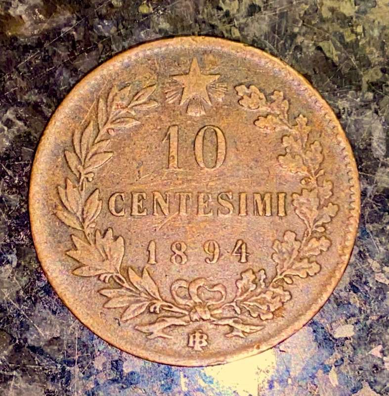 ITALY 10 CENTESIMI 1894