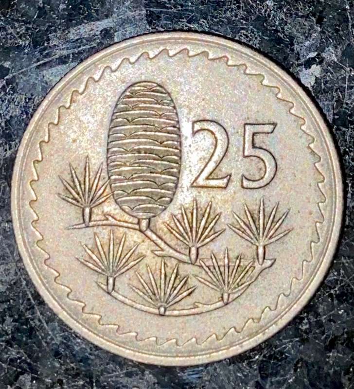 CYPRUS 25 MILS 1971