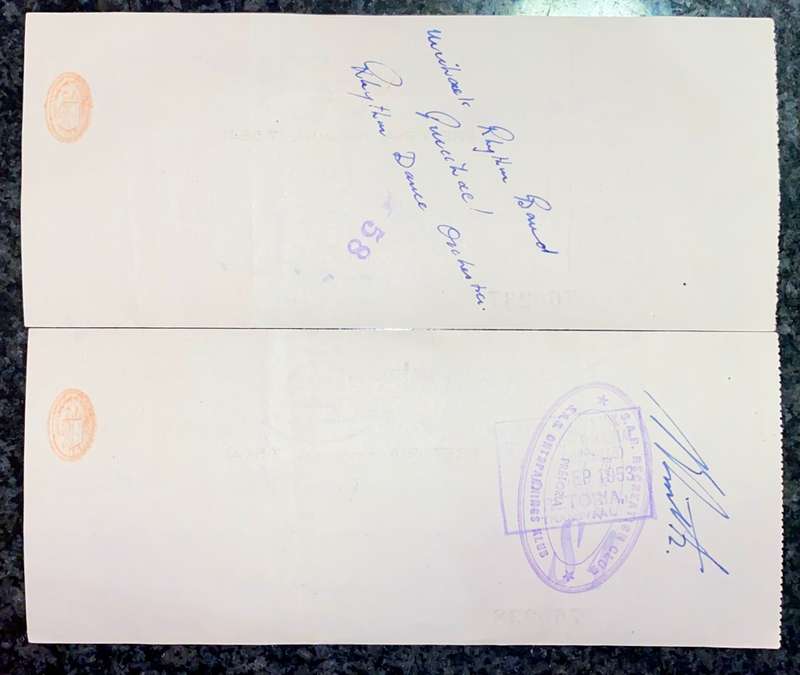 BARCLAYS BANK COLONIAL & OVERSEAS IN SEQ POUNDS 1956 CAPE HOPE 1D STAMP -- ST JOHN AMBULANCE BRIGAD