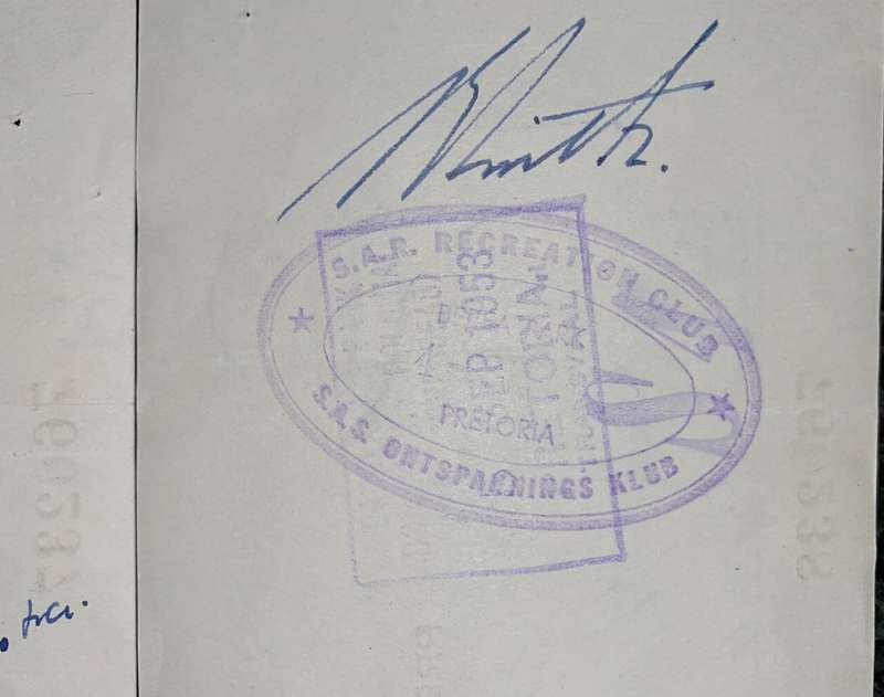 BARCLAYS BANK COLONIAL & OVERSEAS IN SEQ POUNDS 1956 CAPE HOPE 1D STAMP -- ST JOHN AMBULANCE BRIGAD