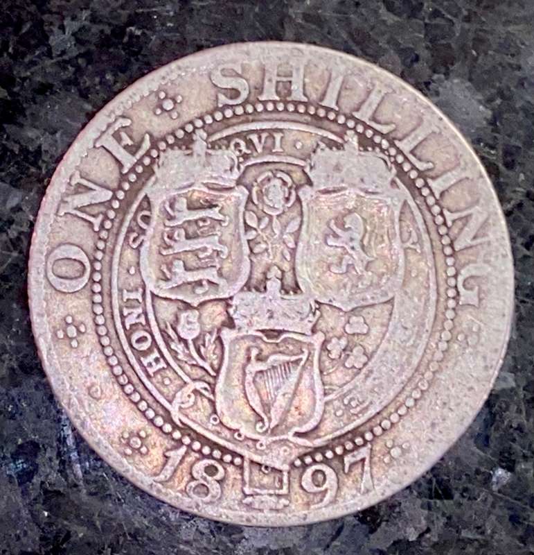 GREAT BRITAIN SILVER 1 SHILLING 1897