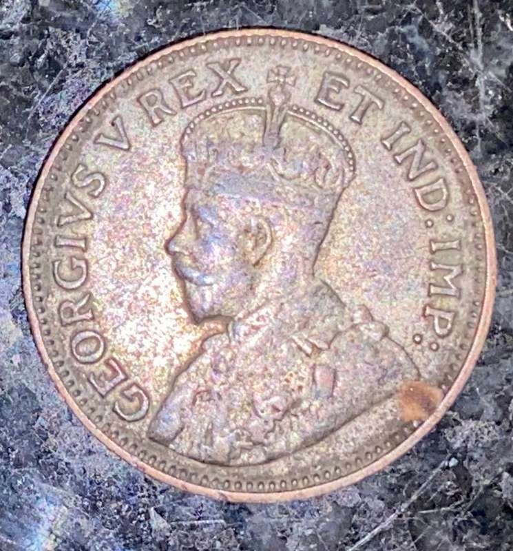 EAST AFRICA SILVER 50 CENT 1924 - 1/2 SHILLING