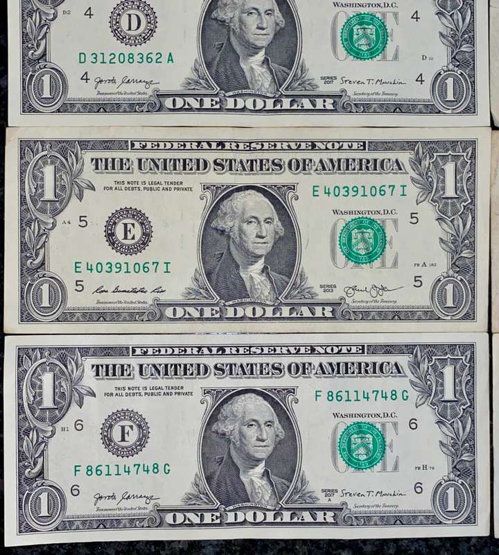 U S A - 1 DOLLAR FEDERAL BANK COLLECTION- BOSTON,NEW YORK,CLEVELAND,RICHMOND,ATLANTA,SAN FRANCISCO