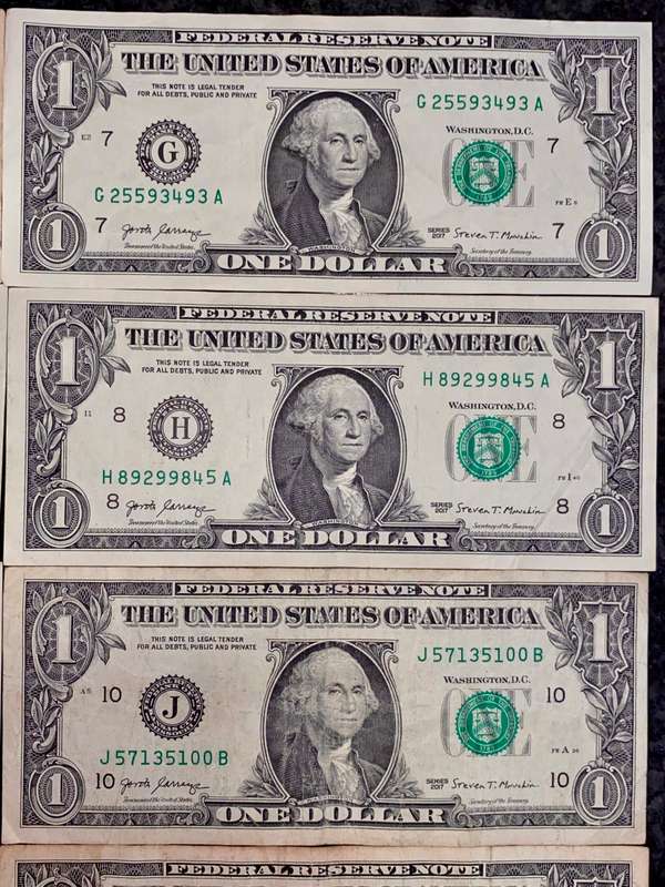 U S A - 1 DOLLAR FEDERAL BANK COLLECTION- BOSTON,NEW YORK,CLEVELAND,RICHMOND,ATLANTA,SAN FRANCISCO