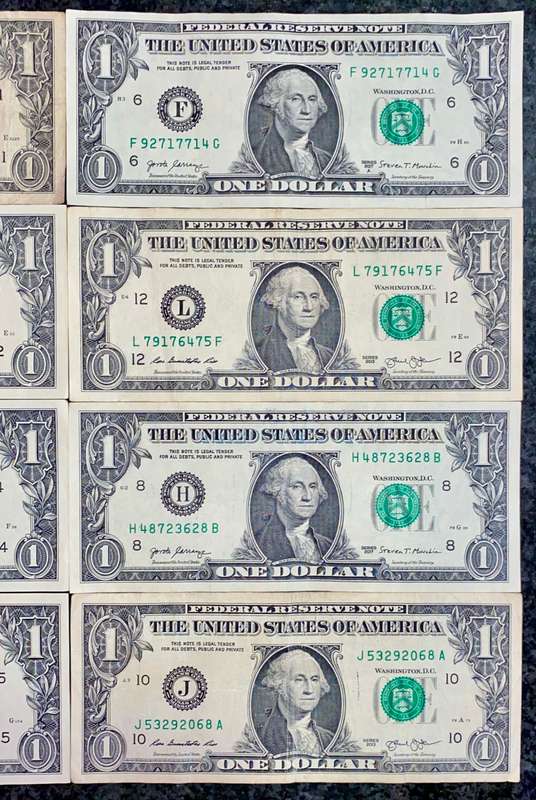 U S A - 1 DOLLAR FEDERAL BANK COLLECTION- BOSTON,NEW YORK,CLEVELAND,RICHMOND,ATLANTA,SAN FRANCISCO