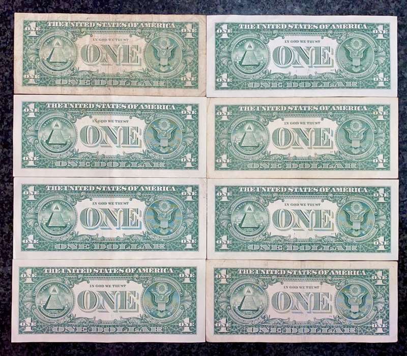 U S A - 1 DOLLAR FEDERAL BANK COLLECTION- BOSTON,NEW YORK,CLEVELAND,RICHMOND,ATLANTA,SAN FRANCISCO