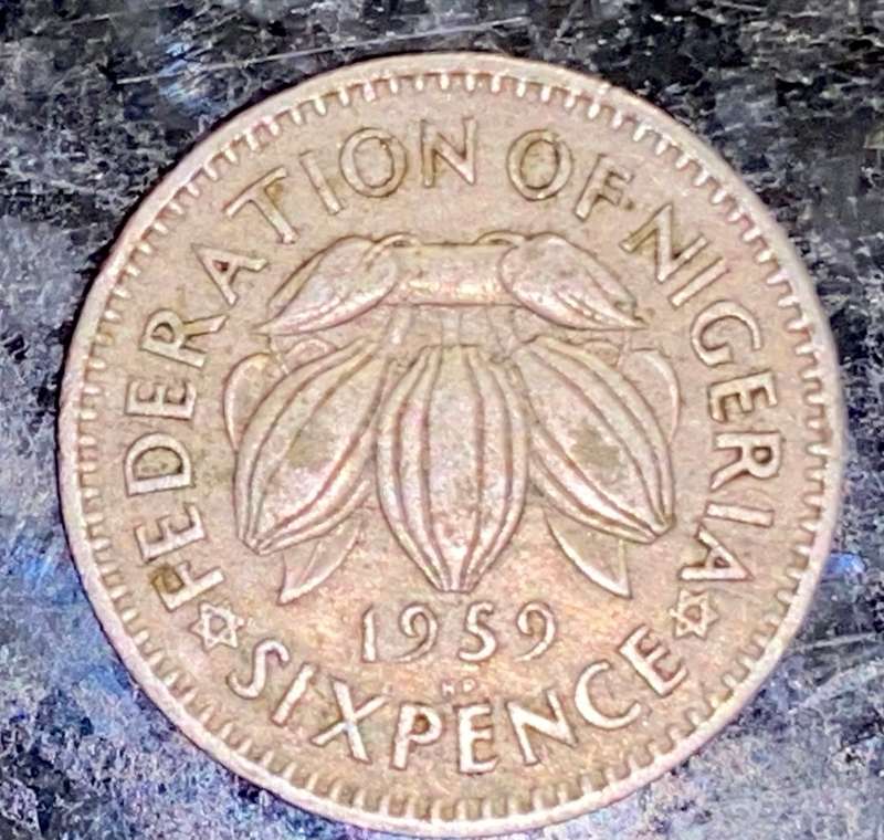 NIGERIA 6 PENCE 1959