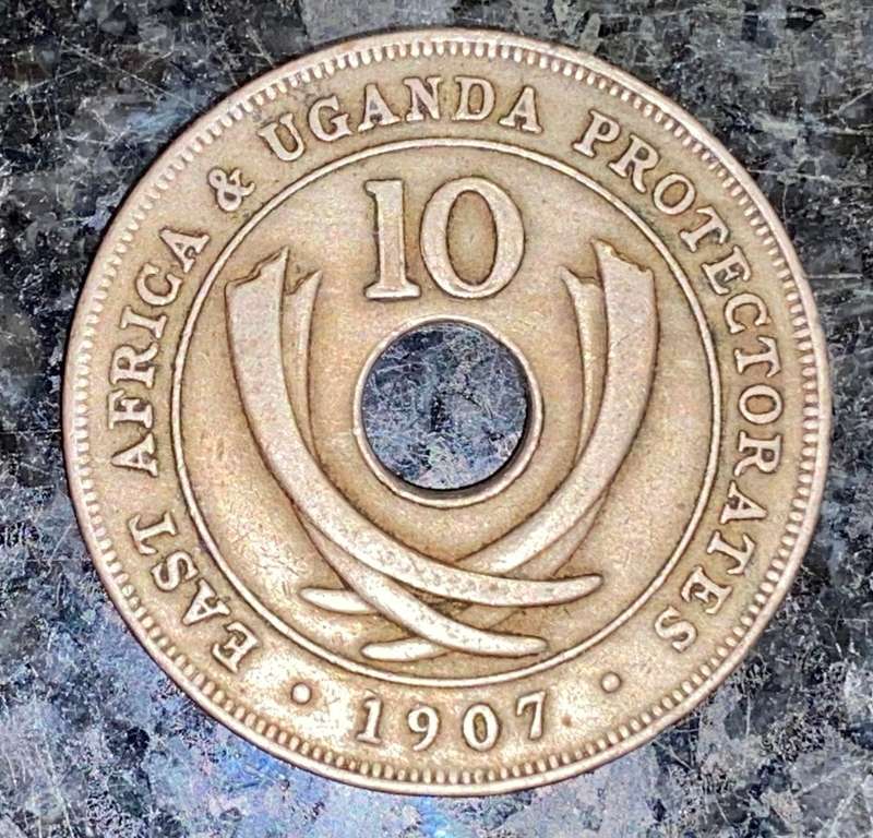 EAST AFRICA & UGANDA PROTECTORATES SET 10 CENT 1906
