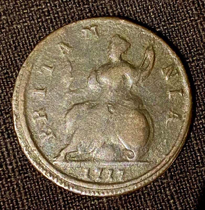 GREAT BRITAIN 1/2 PENNY 1717 SCARCE