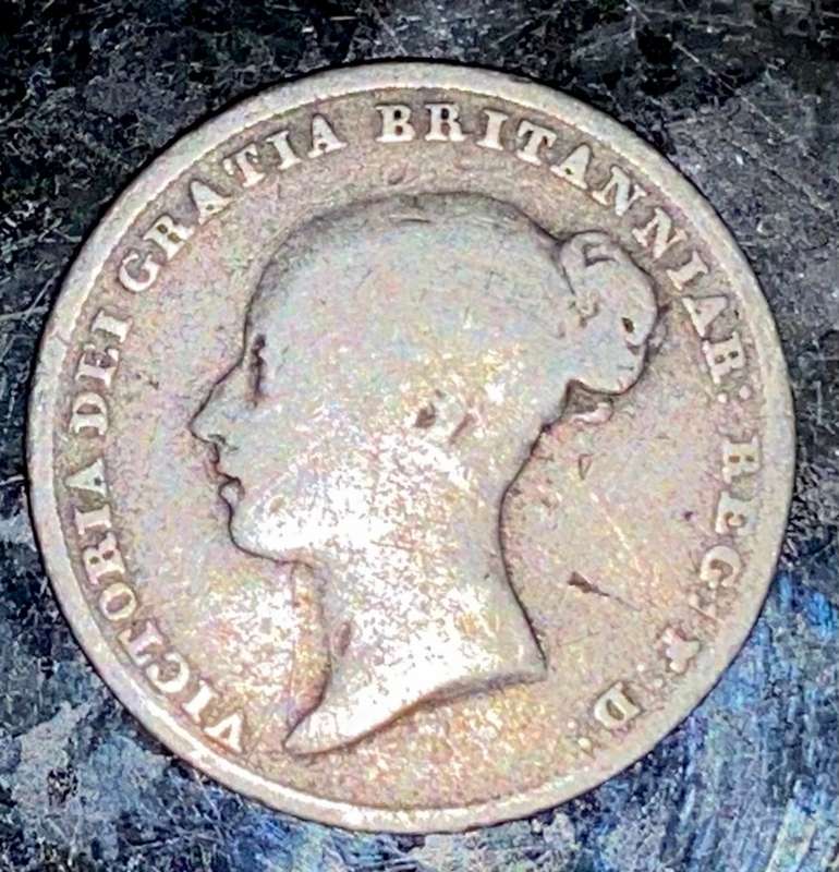 GREAT BRITAIN SILVER 6 PENCE 1846 STERLING SILVER 925
