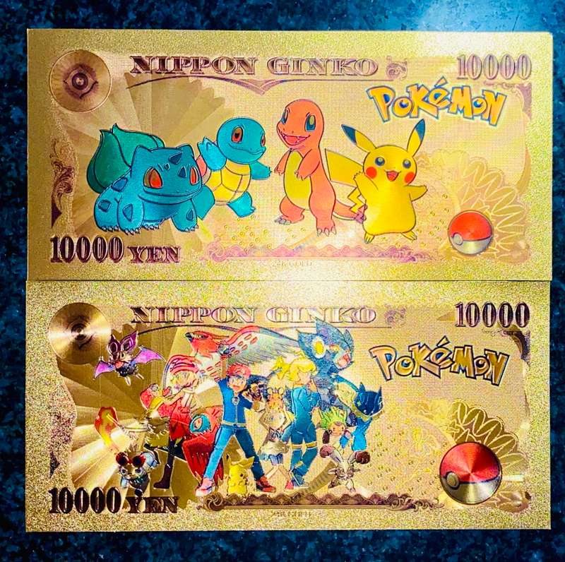 JAPAN - POKÉMON SET 10000 YEN - COLORIZED GOLD FOIL999 CARD -AMAZING ART-