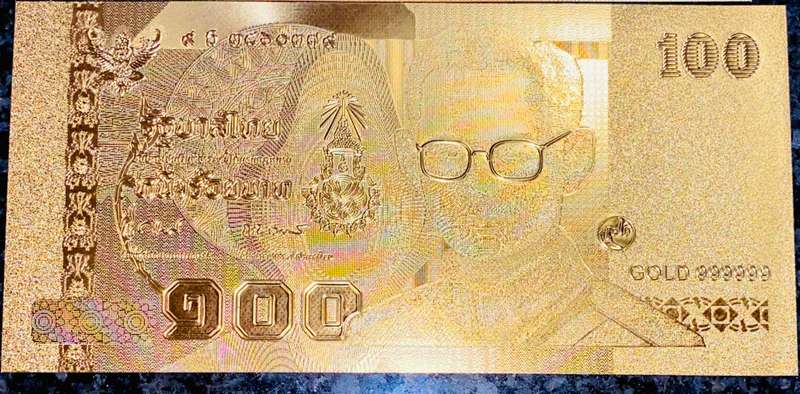 THAILAND - SET 100 BAHT GOLD & 50 BAHT COLORIZED GOLD FOIL999 CARD -AMAZING ART- WITH CERT & FOLDER