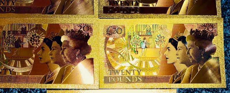 GREAT BRITAIN -- QUEENS PLATINUM JUBILEE SET -- COLORIZED GOLD FOIL999 CARD - WITH CERT & FOLDER