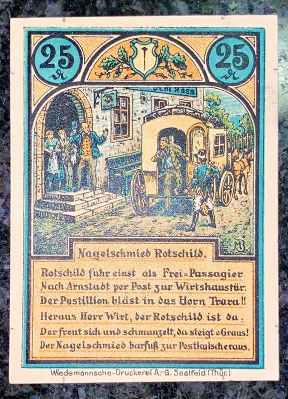 GERMANY 25 PFENNIG - LIMENAU - 1921 UNC NOTGELD (EMERGENCY MONEY) - AMAZING ART