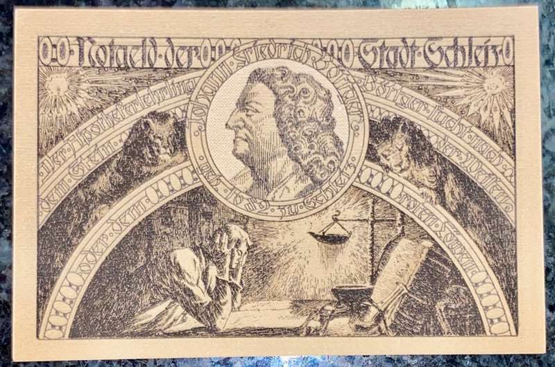 GERMANY 50 PFENNING - SCHLEIZ - 1921 UNC NOTGELD (EMERGENCY MONEY) - AMAZING ART