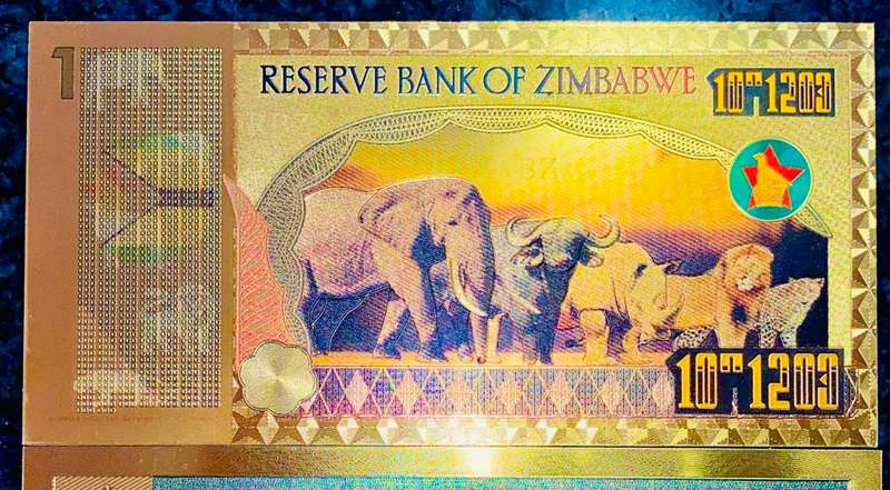 ZIMBABWE SET  1 MYTRILLION DOLLARS 30,003 ZERO`S & 1 QUADERINGENTILLION DOLLAR - GOLD FOIL999 CARDS